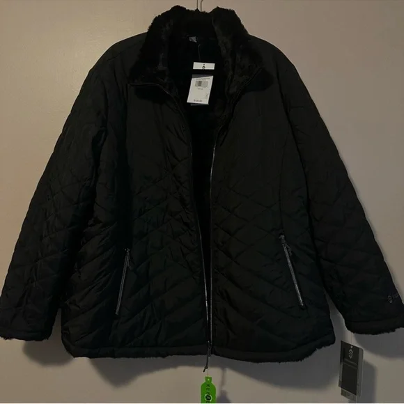 FREE COUNTRY QUILTED BLACK LIGHT
REVERSIBLE ZIP UP JACKET SIZE 2X FINAL $44 - Picture 3 of 10